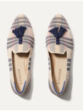 Rothy’s The Almond Tassel Loafer - Spring Plaid - 10.5